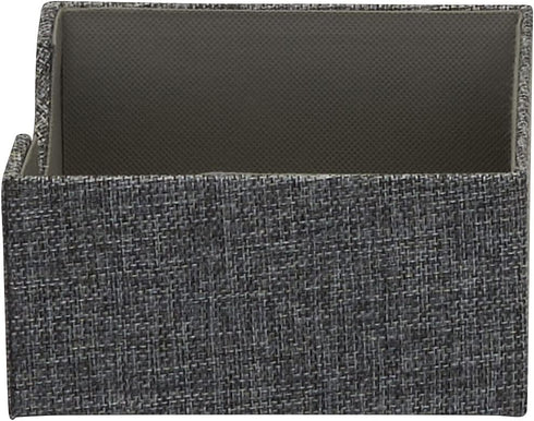 Household Essentials Graphite Small Square Organizer Boxes for Storage | 2pc Set...