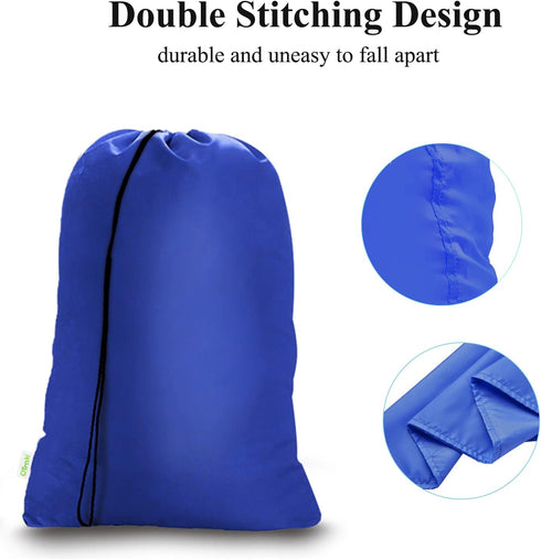 OTraki 28x45 inch Extra Large Laundry Bag 2 Pack Drawstring Laundry Hamper Bag Heavy Duty Dirty Clothes Bag Washable Organizer Storage for Camp Ho...