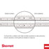 Starrett Aluminum Meter Stick Metric/English - 39.37" Blade Length, 1-1/8" Blade Width, 0.075" Thickness 1mm, 1/8" Graduations - MS-2...