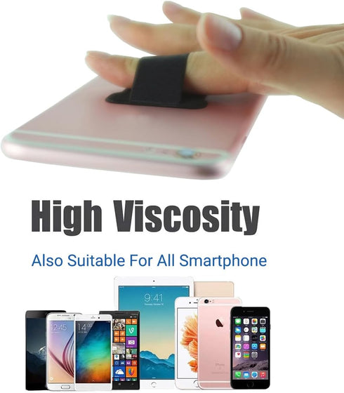 Phone Loop Finger Holder,Cell Phone Finger Grip Strap Holder for Hand, Ultra Thin Anti-Slip Cell Phone Grips Band Holder for Back of Phone Compati...