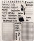 Things to Do Clear Stamps for Card Making Calendar Month Transparent Silicone Stamp DIY Scrapbooking Supplies Embossing Paper Card Album...