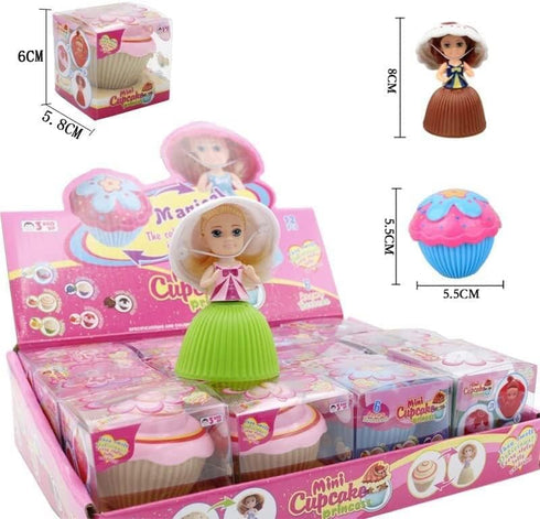 6PCS Mini Beautiful Cake Doll Toy,Surprise Transforming Scented Princess Dolls Gift Set for Children Kid Funny Game Gift for 3 Year Old Girls...