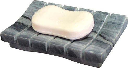 Soap Dish in Ribbed Design | Bath Accessories for Bath, Tub or Wash Basin | Luxury Bath Accents...