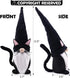 Upltowtme Black Cat Gnome Plush 13.5" Handmade Scandinavian Tomte Figurine Spring Farmhouse Decor Ideal Gift for Women and Cat Lovers...