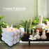 Bubble Candle Soy Wax Scented Cube Candle for Home Decor - Freesia and Bluebell Fragrance (White Blue)...
