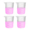 4pcs of Stackable Plastic Beakers, Vol.500ml, PP Material, with Molded Graduation, LVB004...