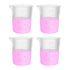 4pcs of Stackable Plastic Beakers, Vol.500ml, PP Material, with Molded Graduation, LVB004...
