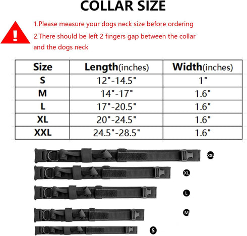 Tactical Dog Collar Military Dog Collar Adjustable Nylon Dog Collar Heavy Duty Metal Buckle with Handle for Dog Training (Pink Camo,M)...