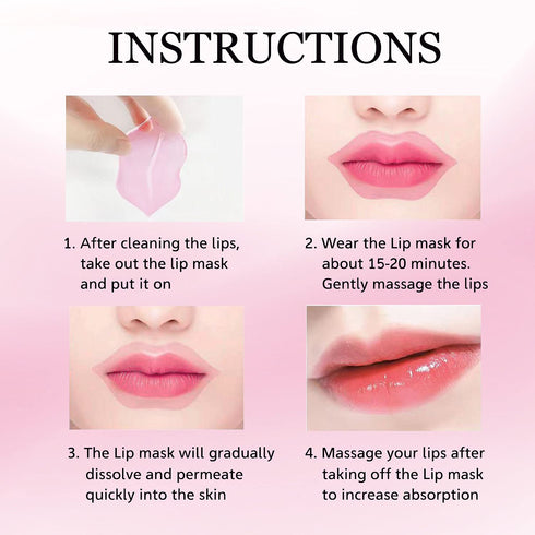 30 pieces of Moisturizing Collagen Crystal Lip Mask - Anti-Ageing & Anti Chapped, Reduce lip Wrinkles, Fade Lip Color, Make Skin Smooth And Firm C...