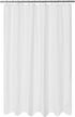 Mrs Awesome Embossed Microfiber Extra Long Shower Curtain Liner 71 x 84 inches, Soft Fabric Shower Curtain Washable and Water Repellent,71x84, Whi...