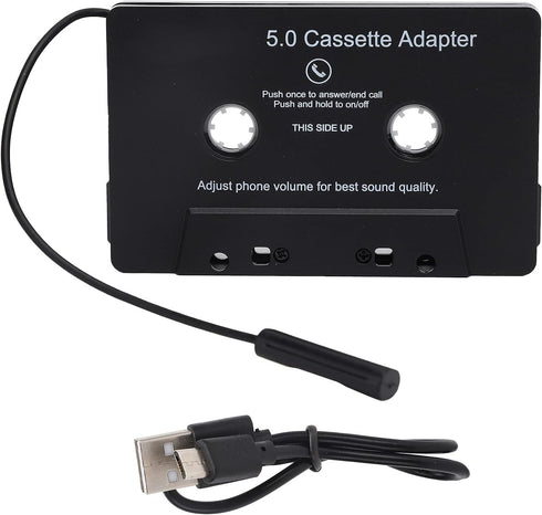 PUSOKEI Car Cassette Audio Receiver, Bluetooth 5.0 Cassette to Aux Adapter, Tape Player MP3 Cassette Player Adapters Audio Converter with Calling ...