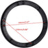 4Pcs Universal Black 6" Round 15mm Depth Speaker Spacers for Auto Car...