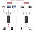 Bluetooth Transmitter Receiver,Aux Bluetooth Adapter for Car, 5.3 Bluetooth Audio Receiver, Support TF Card, Hand-Free Call, Navigation, for Car H...