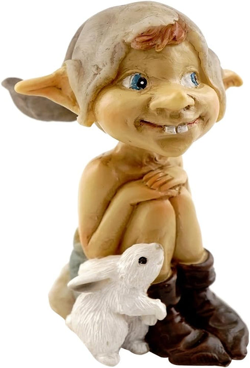 Top Collection Miniature Fairy Garden and Terrarium Pixie with Bunny Figurine...