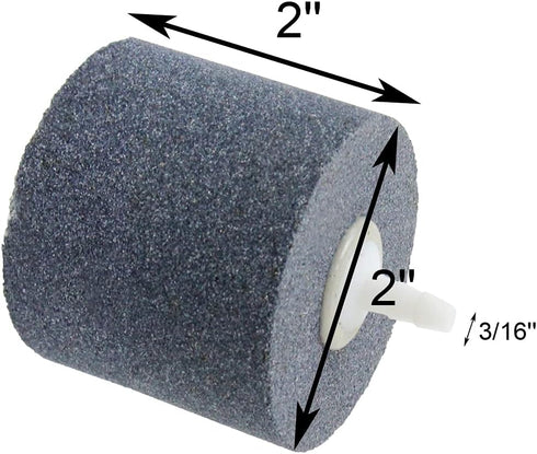 AQUANEAT Aquarium Air Stones 2x2 inch 2 Pack, Aerator Bubble Diffuser, Air Pump Accessories for Hydroponic, Pond, Aquarium Fish Tank...