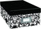 Heavy-Duty Photo/Video Storage Box, Damask Design...