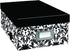 Heavy-Duty Photo/Video Storage Box, Damask Design...