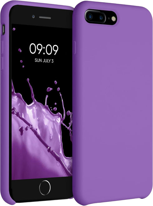 kwmobile Case Compatible with Apple iPhone 7 Plus/iPhone 8 Plus Case - TPU Silicone Phone Cover with Soft Finish - Orchid Purple...