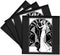 3dRose CST_41536_3 Art Deco Dancing Couple Ceramic Tile Coasters, Set of 4...