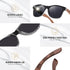 Wooden polycarbonate Sunglasses for men and women polarized light UV protection wooden foot pattern carved sunglasses...