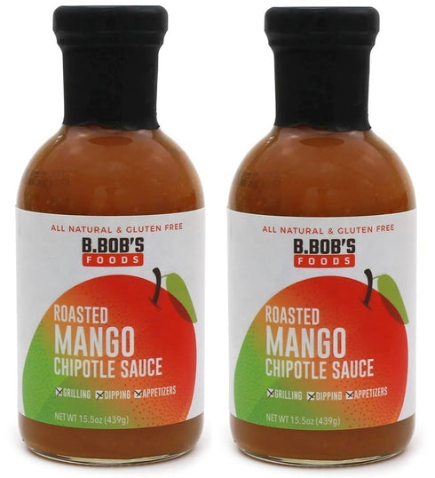 Bronco Bob's Roasted Mango Chipotle Sauce 15.5oz (Pack of 2)...