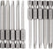 10PCS Magnetic Square Head Screwdriver Bits Set 1/4'' Hex Shank Square Drive Bit S2 Steel SQ1, SQ2, SQ2.7, SQ3, SQ4 Quick Release Power Tools for ...