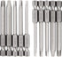 10PCS Magnetic Square Head Screwdriver Bits Set 1/4'' Hex Shank Square Drive Bit S2 Steel SQ1, SQ2, SQ2.7, SQ3, SQ4 Quick Release Power Tools for ...