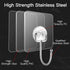 Large Hooks for Hanging Heavy-Duty 44Ib(Max) 10 Packs, Wall Hangers Without Nails Self-Adhesive Traceless Clear and Removable, Waterproof and Rust...