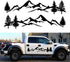 sundan 2PCS Car Side Body Stickers Mountain Tree Forest Graphic Decals DIY Vinyl Sticker Decals for Car Truck SUV RV Camper Trailer, 77.95''x15.74...
