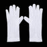Shappy 2 Pairs White Cotton Gloves Men Costume Stitched Uniform Gloves for Wedding Formal Tuxedo Party Jewelry Inspection (Nylon 10 Inch)...
