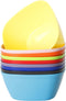 Youngever 9 Pack 12 Ounce Plastic Bowls, Snack Bowls, Kids Plastic Bowls, Set of 9 (9 Rainbow Colors)...