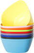 Youngever 9 Pack 12 Ounce Plastic Bowls, Snack Bowls, Kids Plastic Bowls, Set of 9 (9 Rainbow Colors)...