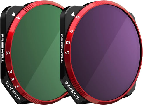 Freewell Variable ND 2-5 Stop, 6-9 Stop 2 Pack VND Filters Camera Lens Filters Compatible with Mavic 3/Mavic 3 Cine/Mavic 3E (NOT Compatible with ...