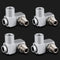Air Tool Swivel Fitting 4Pcs 1/4 Inch NPT Industrial Swivel 360 Degree Swivel Air Hose Connector Portable Air Tool Adapter...