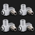 Air Tool Swivel Fitting 4Pcs 1/4 Inch NPT Industrial Swivel 360 Degree Swivel Air Hose Connector Portable Air Tool Adapter...
