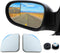 Car Blind Spot Mirror, 2PCS HD Convex Glass Angle Adjustable for Side Rearview Mirrors, Fan Shaped Frameless Rotatable Wide Angle Blind Spot Mirro...