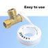 PTFE Plumbers Tape, 1/2 Inch(W) X 520 Inches(L) Teflon Tape 4 Mil Thickness to Prevent Leakage of Pipes, Plumbing Tape Thread Seal Tape for Shower...