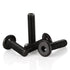 M6 x 20mm Flat Head Socket Head Screws Countersunk Bolts for Furniture Chair Table Desk Crib Bed, Carbon Steel, Black Oxide, Fully Threaded, 25 PC...