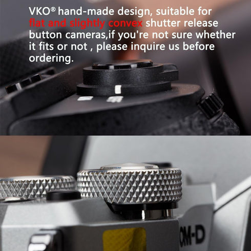 Wood Soft Shutter Release Button Sticker Compatible with Sony A7RIII A7II A7III A7RII RX100 V IV III II A6000 A6300 A6400 X-T100 X-T1 10.5mm Conca...