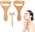GLEAVI 3pcs Massage Hand Roller Massagers for Neck Wooden Massager Tool Massage Stick Roller Compact Shoulder Massager Wooden Massage Roller for B...