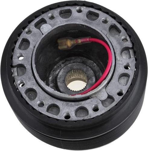 Steering Wheel Hub Adapter, Aluminum & Plastic Car Quick Release Steering Wheel Boss Kit Racing Hub Adapter with 6 Bolts fit for TOYOTA...