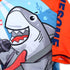 Boys Two Piece Rash Guard Swimsuits Kids Long Sleeve Sunsuit Swimwear Sets Rock Shark Pattern 5T...