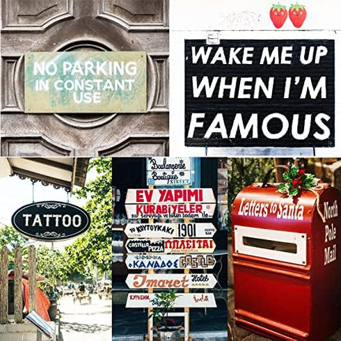 Eage Alphabet Letter Stencils 4 inches, 62 Pcs Reusable Plastic Letter Number Templates, Art Craft Stencils for Wood, Wall, Fabric, Rock, Chalkboa...