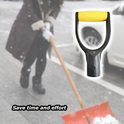 Plastic Spade Handle Shovel D Grip Handle, 32mm Inner Diameter Spade Snow Shovel Handle, Spade Snow Scoop Digging Raking Tools Hand Protect Garden...