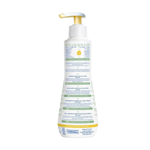 Mustela Baby Nourishing Cleansing Gel – Hair & Body Wash for Dry Skin - with Natural Avocado, Cold Cream & Beeswax - 10.14 fl. oz....