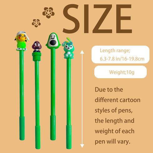 36PCS Cute Cartoon Gel Black Ink Pens,Random Kawaii Writing Pens,Assorted Styles Pens for School Rewards Office Home Student Kids Gifts Present...