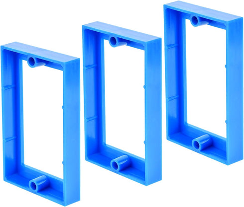 1/2" Receptacle Outlet Box Extender, 3pcs Single Gang Electrical Outlet Extender, Shallow Surface Box Extender, for Electrical Box and Electrical ...