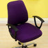 Computer Office Chair Cover, Split Protective & Stretchable Rotating Armchair Slipcover, Washable Dining Chairs Covers (Purple)...