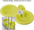 Puppy Double Bowl, Puppy Double Bowl Stainless Steel Dog Bowl Pet Cat Dog Puppy Double Bowl Hanging Food Water Feeder for Crate Cage Small (Green)...