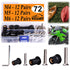 36 Pairs M4 M5 M6 Neoprene Well Nuts with Stainless Steel Screw M5 Rubber Well Nuts Kayak Brass Copper Bolts Well Nut Kit for Kayak Motorcycle Boa...